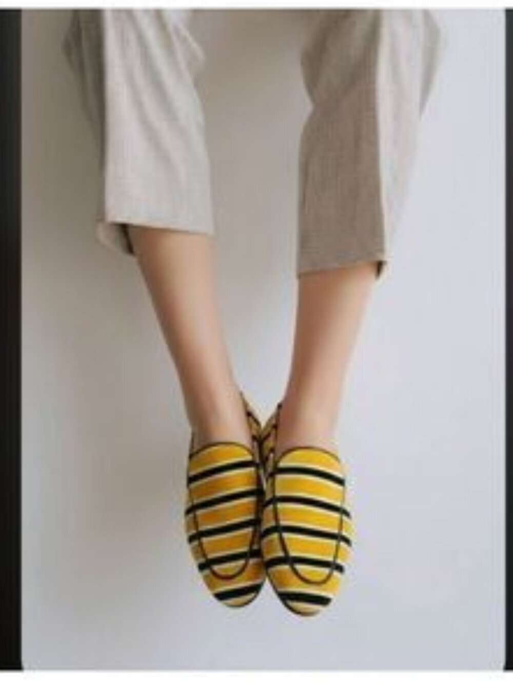J.Crew Cecile Velvet Smoking Slippers Women's Size 8 - Picture 15 of 15